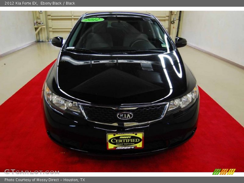 Ebony Black / Black 2012 Kia Forte EX