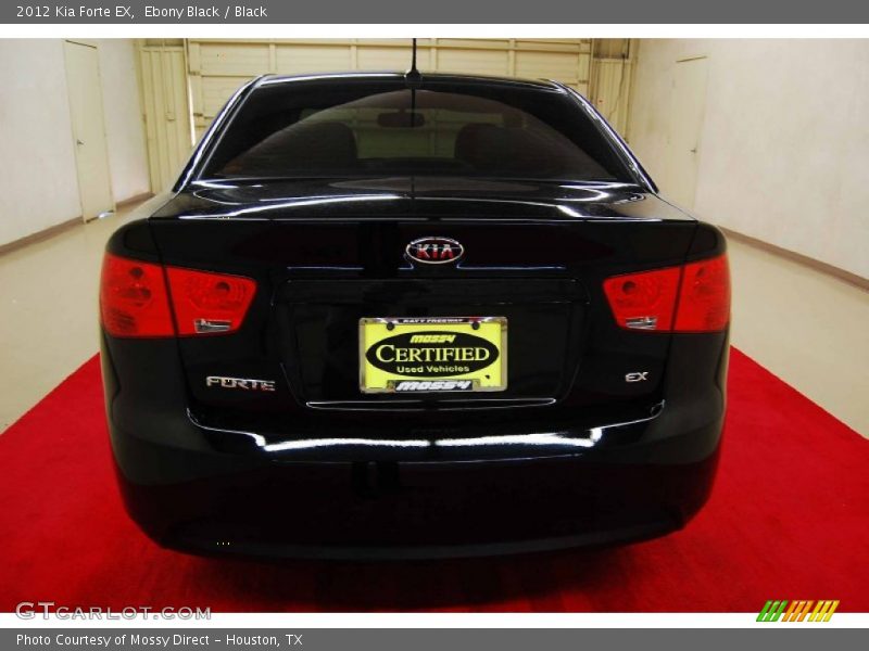 Ebony Black / Black 2012 Kia Forte EX