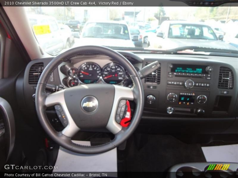 Victory Red / Ebony 2010 Chevrolet Silverado 3500HD LT Crew Cab 4x4