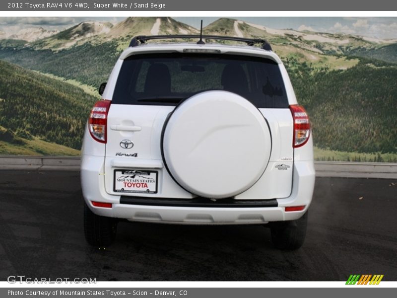 Super White / Sand Beige 2012 Toyota RAV4 V6 4WD