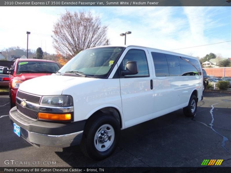 Summit White / Medium Pewter 2010 Chevrolet Express LT 3500 Extended Passenger Van