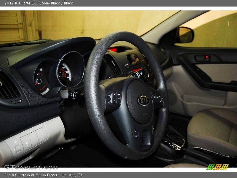 Ebony Black / Black 2012 Kia Forte EX