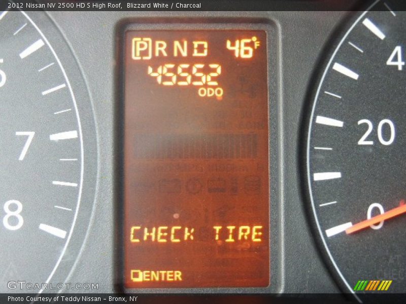 Blizzard White / Charcoal 2012 Nissan NV 2500 HD S High Roof