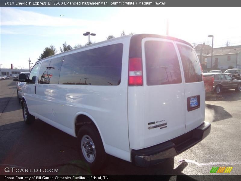 Summit White / Medium Pewter 2010 Chevrolet Express LT 3500 Extended Passenger Van