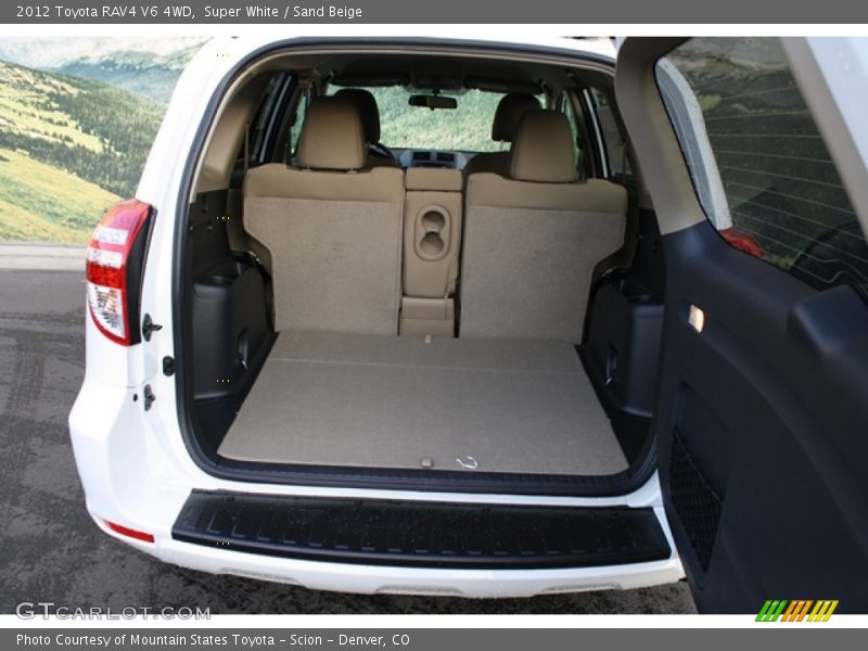 Super White / Sand Beige 2012 Toyota RAV4 V6 4WD