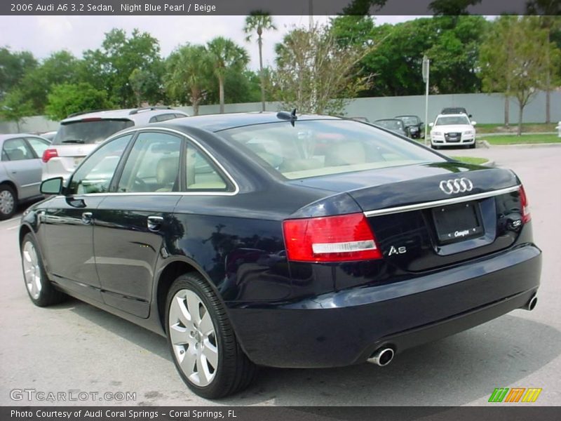 Night Blue Pearl / Beige 2006 Audi A6 3.2 Sedan