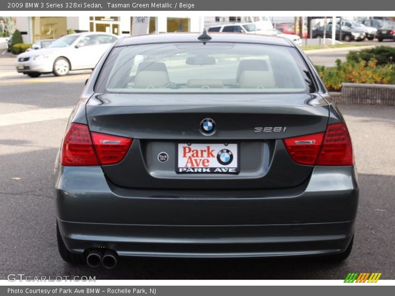 Tasman Green Metallic / Beige 2009 BMW 3 Series 328xi Sedan
