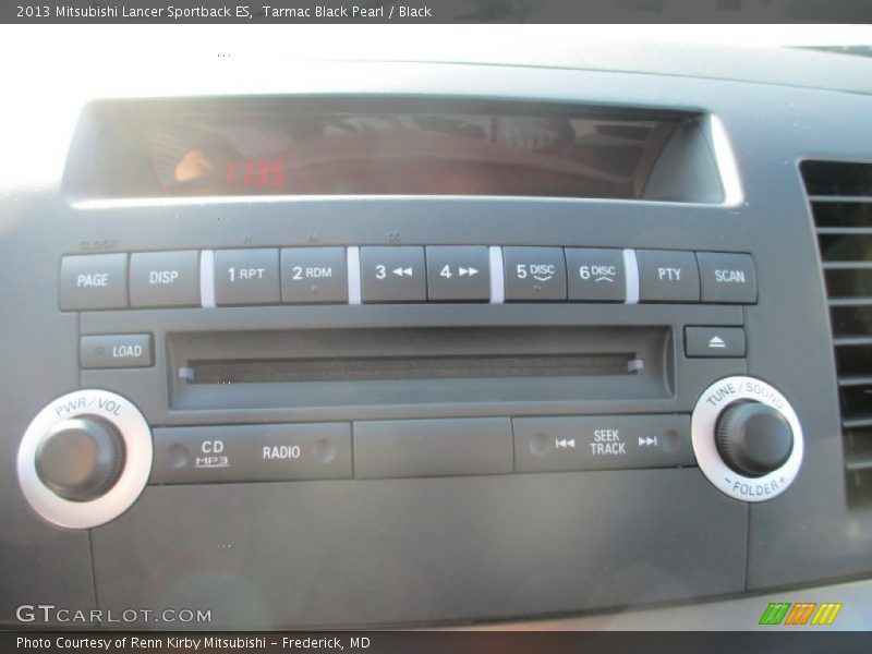 Tarmac Black Pearl / Black 2013 Mitsubishi Lancer Sportback ES