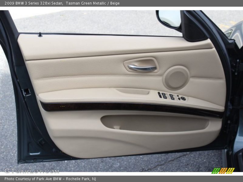 Tasman Green Metallic / Beige 2009 BMW 3 Series 328xi Sedan