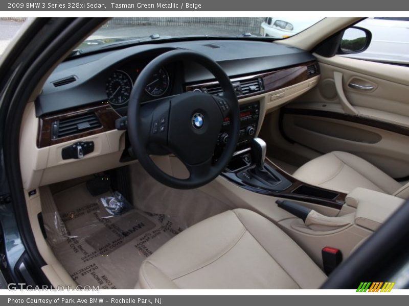 Tasman Green Metallic / Beige 2009 BMW 3 Series 328xi Sedan