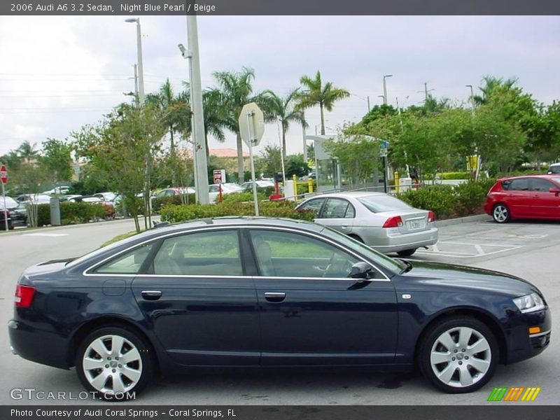 Night Blue Pearl / Beige 2006 Audi A6 3.2 Sedan
