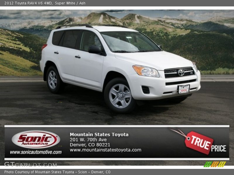 Super White / Ash 2012 Toyota RAV4 V6 4WD