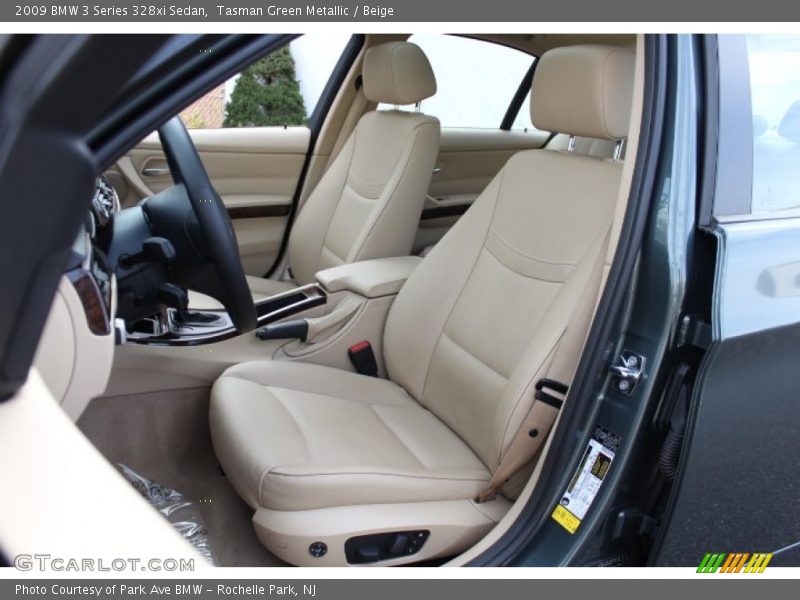 Tasman Green Metallic / Beige 2009 BMW 3 Series 328xi Sedan
