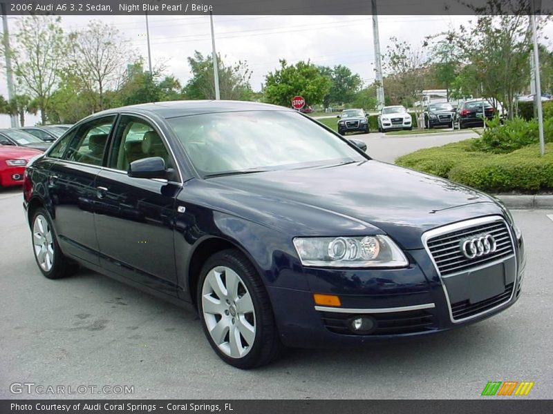 Night Blue Pearl / Beige 2006 Audi A6 3.2 Sedan
