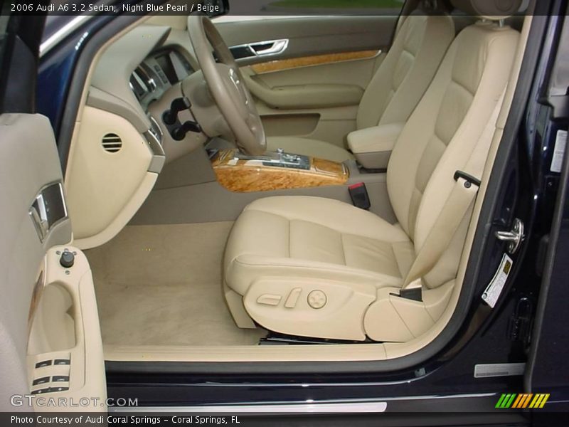 Night Blue Pearl / Beige 2006 Audi A6 3.2 Sedan