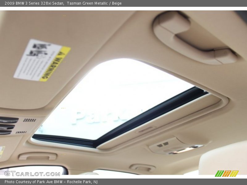 Tasman Green Metallic / Beige 2009 BMW 3 Series 328xi Sedan
