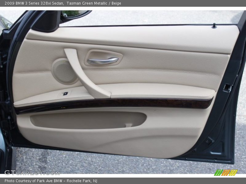 Tasman Green Metallic / Beige 2009 BMW 3 Series 328xi Sedan