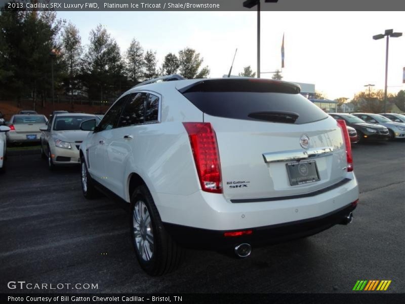 Platinum Ice Tricoat / Shale/Brownstone 2013 Cadillac SRX Luxury FWD