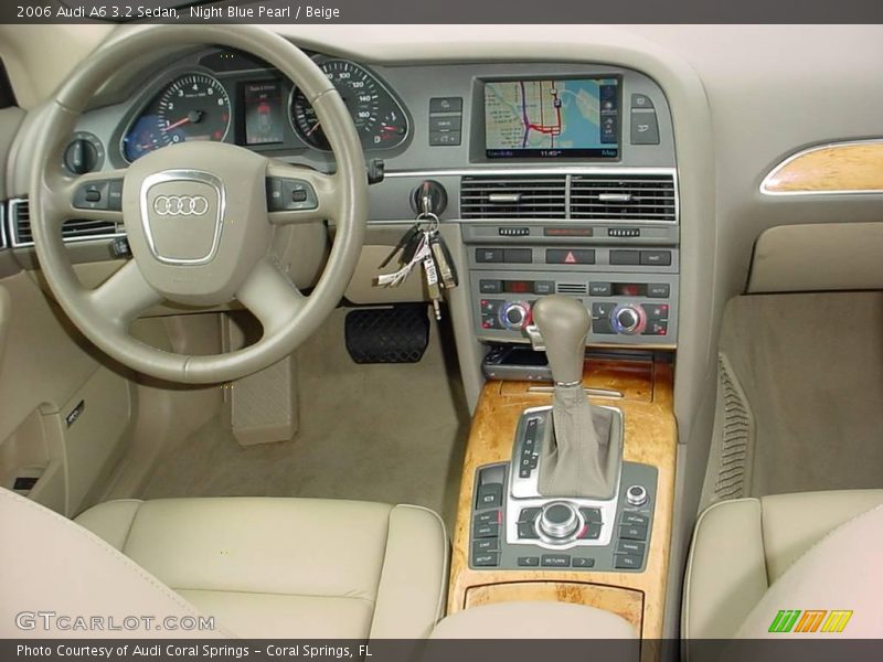 Night Blue Pearl / Beige 2006 Audi A6 3.2 Sedan