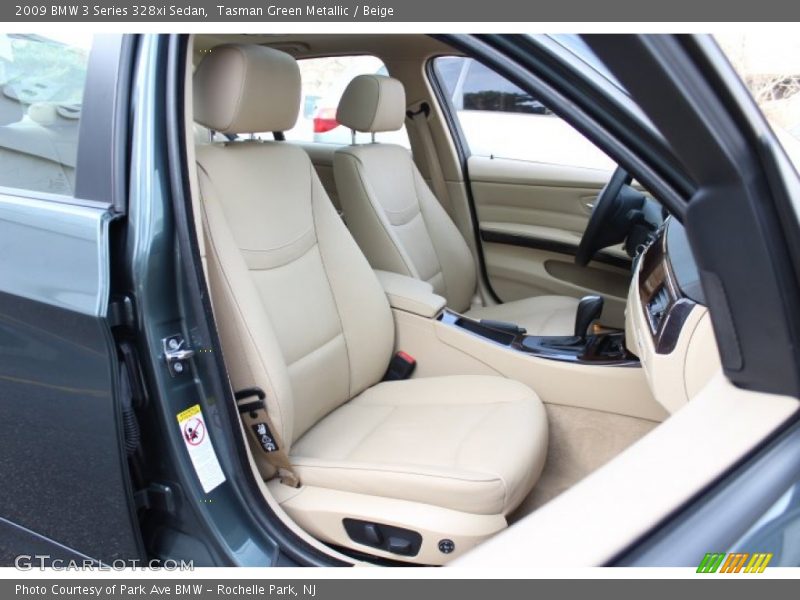 Tasman Green Metallic / Beige 2009 BMW 3 Series 328xi Sedan