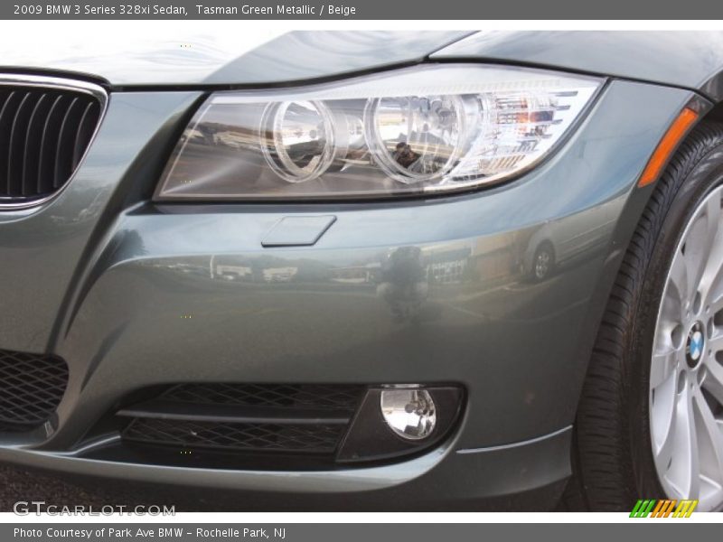 Tasman Green Metallic / Beige 2009 BMW 3 Series 328xi Sedan