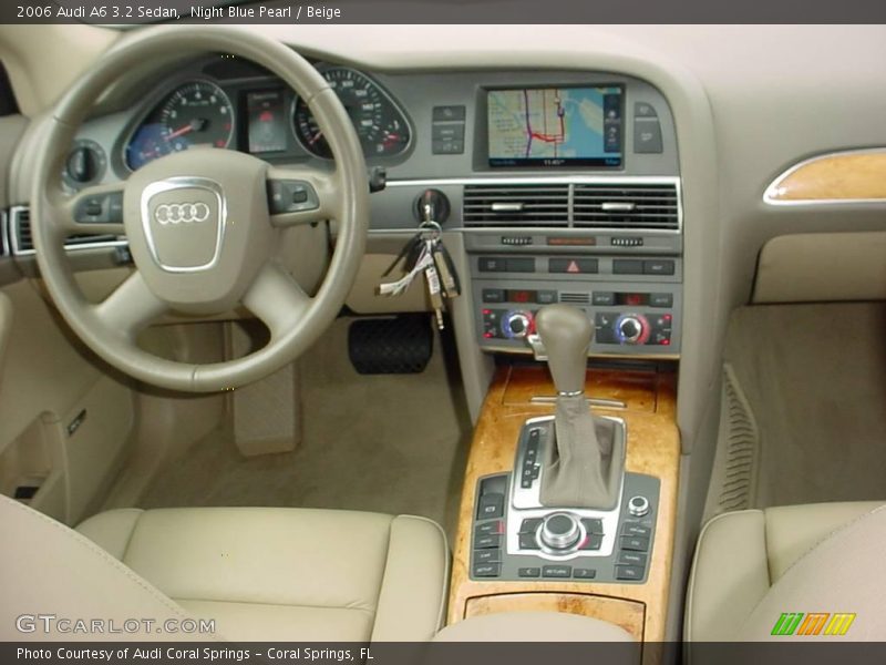 Night Blue Pearl / Beige 2006 Audi A6 3.2 Sedan