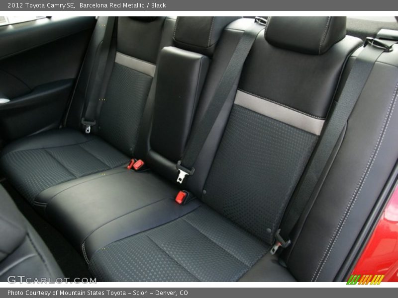 Barcelona Red Metallic / Black 2012 Toyota Camry SE