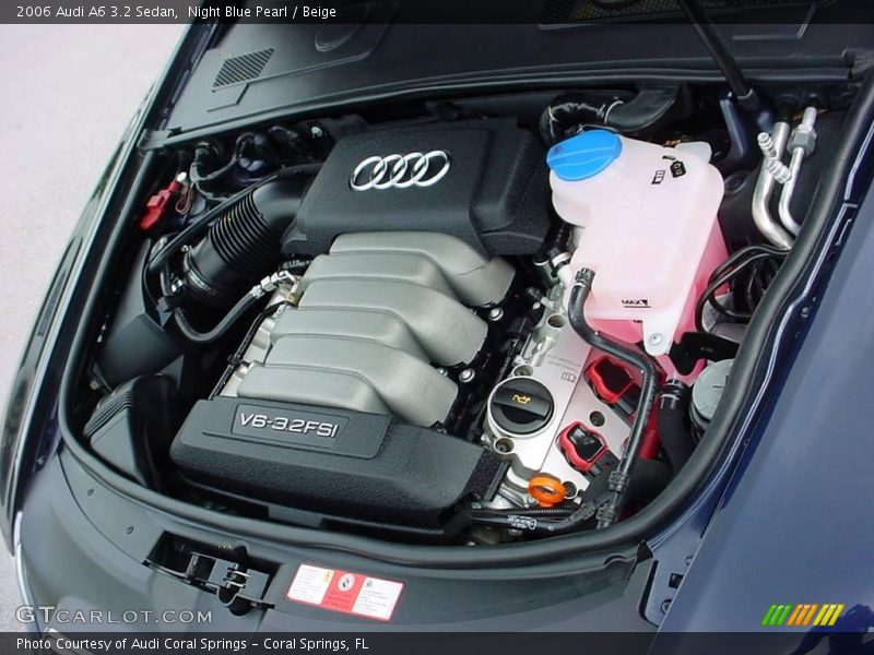Night Blue Pearl / Beige 2006 Audi A6 3.2 Sedan