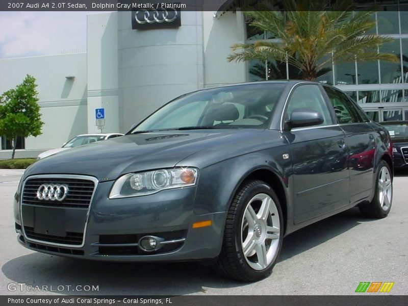 Dolphin Gray Metallic / Platinum 2007 Audi A4 2.0T Sedan