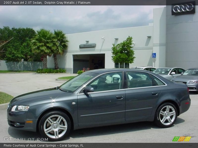 Dolphin Gray Metallic / Platinum 2007 Audi A4 2.0T Sedan