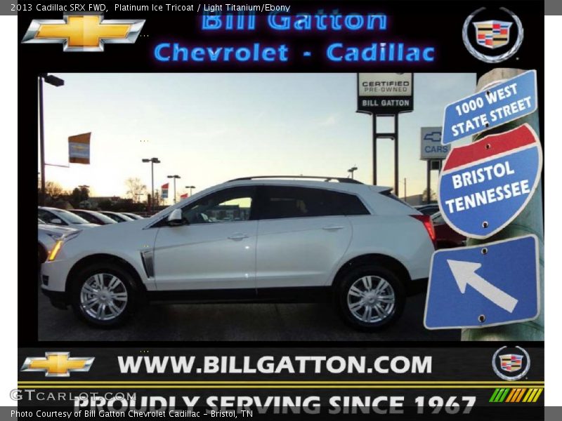 Platinum Ice Tricoat / Light Titanium/Ebony 2013 Cadillac SRX FWD