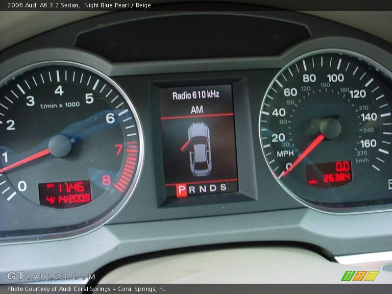 Night Blue Pearl / Beige 2006 Audi A6 3.2 Sedan