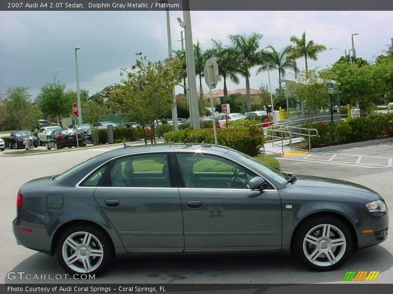 Dolphin Gray Metallic / Platinum 2007 Audi A4 2.0T Sedan