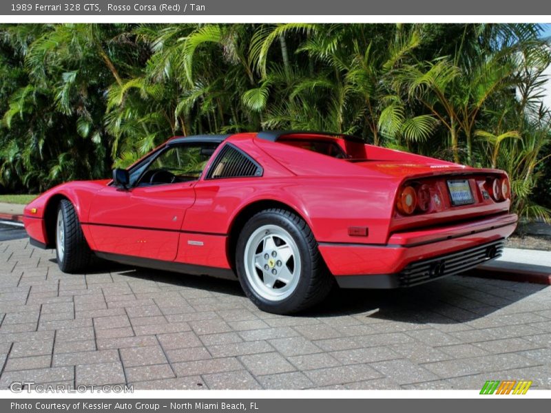 Rosso Corsa (Red) / Tan 1989 Ferrari 328 GTS