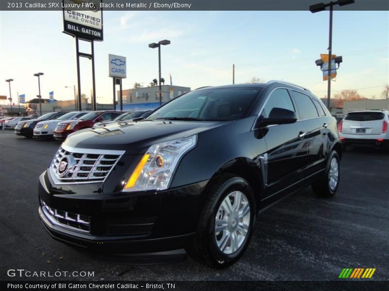 Black Ice Metallic / Ebony/Ebony 2013 Cadillac SRX Luxury FWD