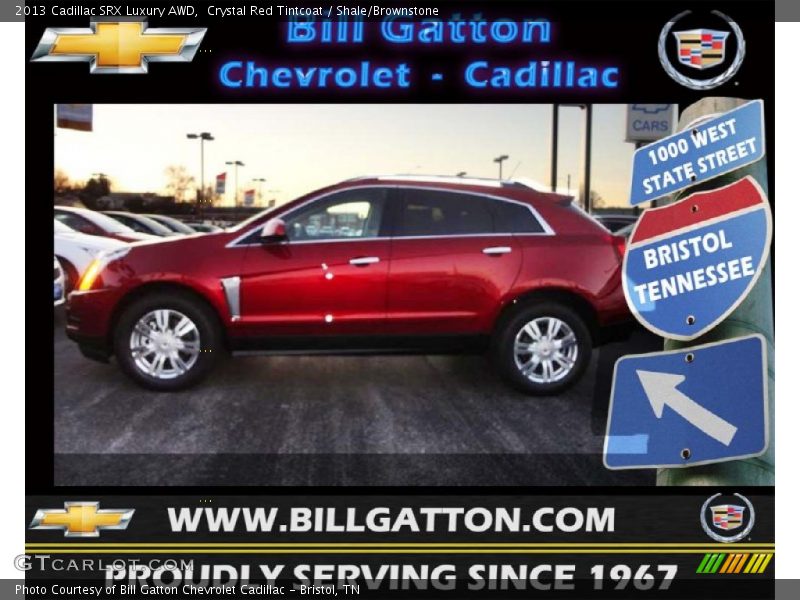 Crystal Red Tintcoat / Shale/Brownstone 2013 Cadillac SRX Luxury AWD