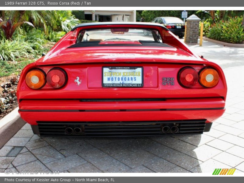Rosso Corsa (Red) / Tan 1989 Ferrari 328 GTS