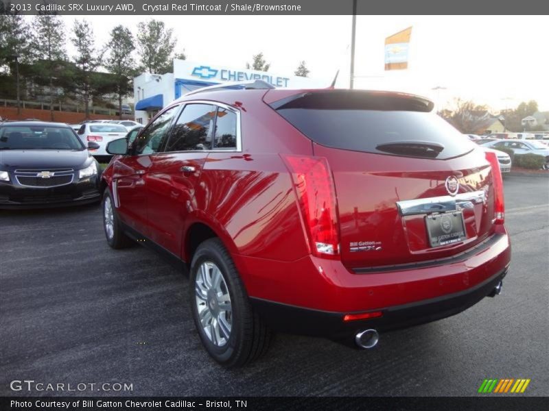 Crystal Red Tintcoat / Shale/Brownstone 2013 Cadillac SRX Luxury AWD