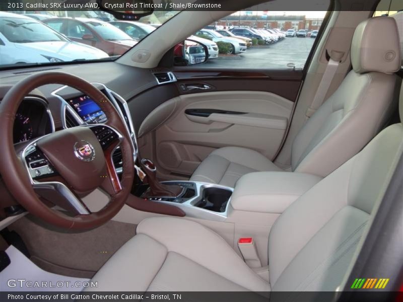 Crystal Red Tintcoat / Shale/Brownstone 2013 Cadillac SRX Luxury AWD