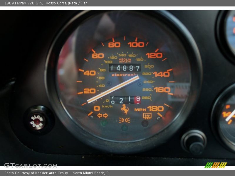 Rosso Corsa (Red) / Tan 1989 Ferrari 328 GTS