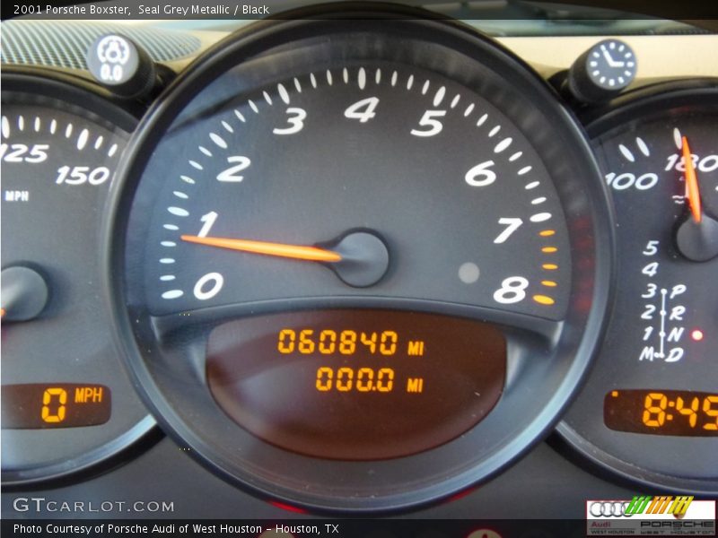 Seal Grey Metallic / Black 2001 Porsche Boxster