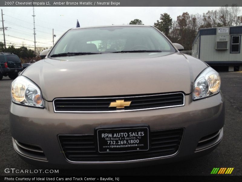 Amber Bronze Metallic / Neutral Beige 2007 Chevrolet Impala LS