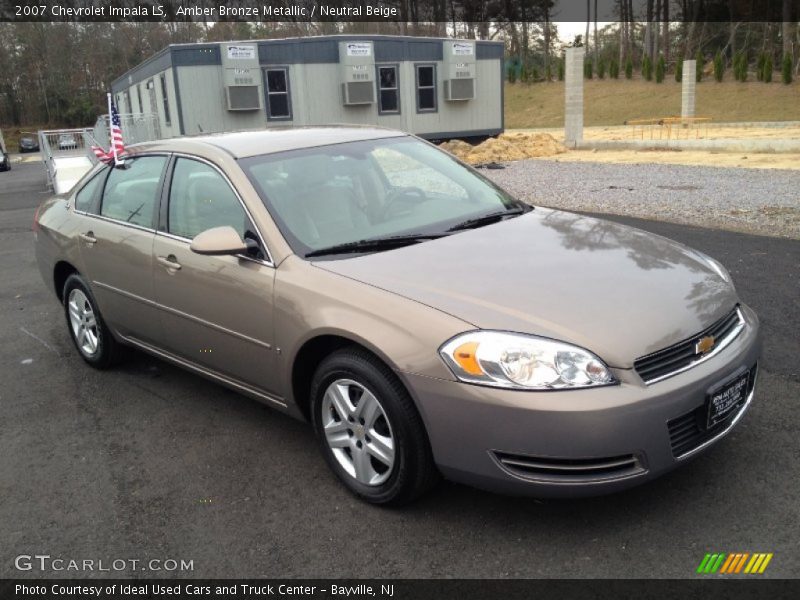 Amber Bronze Metallic / Neutral Beige 2007 Chevrolet Impala LS