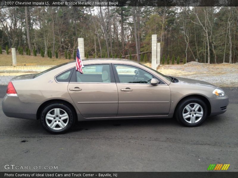 Amber Bronze Metallic / Neutral Beige 2007 Chevrolet Impala LS