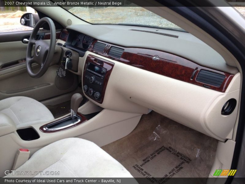 Amber Bronze Metallic / Neutral Beige 2007 Chevrolet Impala LS