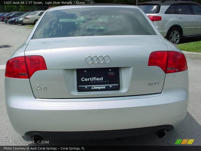 Light Silver Metallic / Ebony 2007 Audi A4 2.0T Sedan