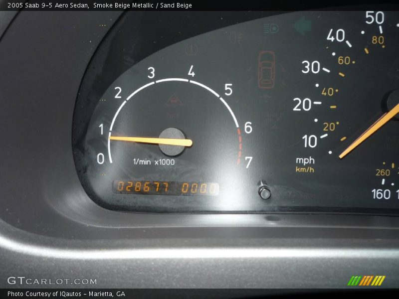 Smoke Beige Metallic / Sand Beige 2005 Saab 9-5 Aero Sedan