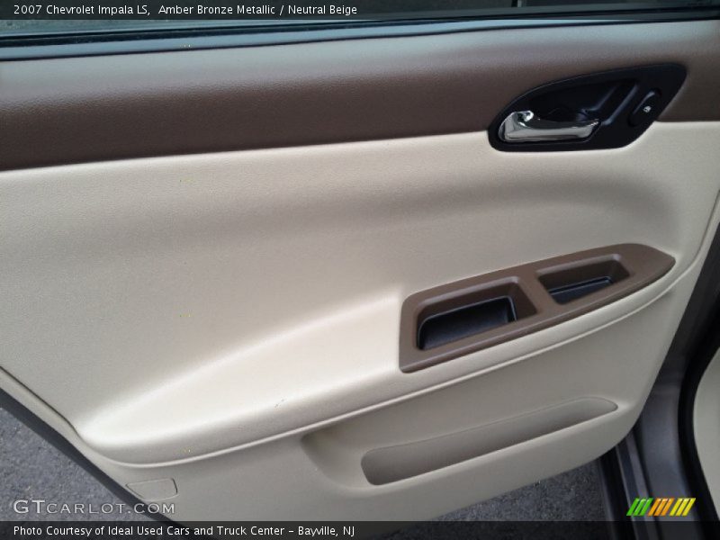 Amber Bronze Metallic / Neutral Beige 2007 Chevrolet Impala LS