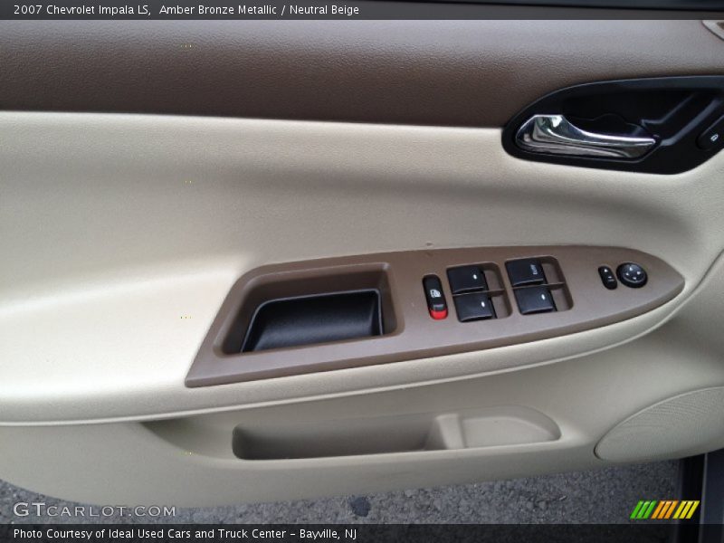 Amber Bronze Metallic / Neutral Beige 2007 Chevrolet Impala LS