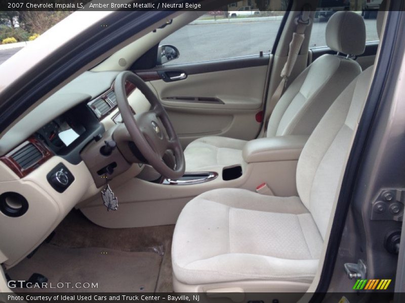 Amber Bronze Metallic / Neutral Beige 2007 Chevrolet Impala LS